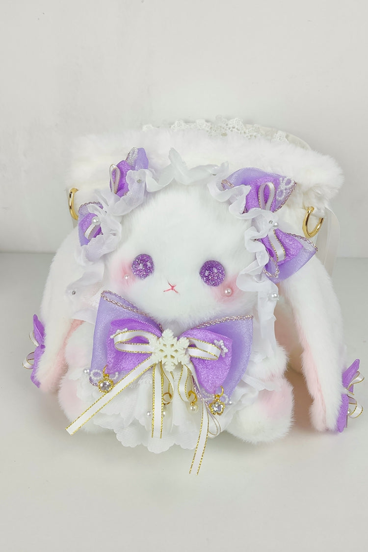 Sweet Lolita Bunny Bucket Bag with Drawstring and Bow, 10 Shades