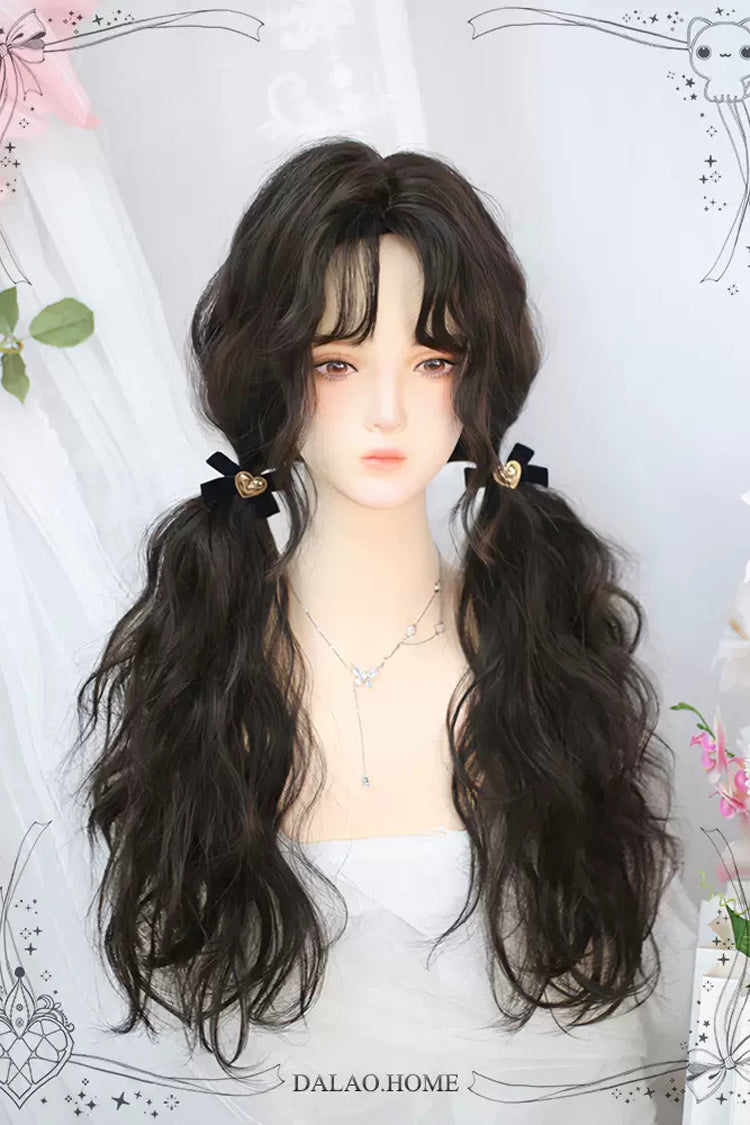 Fluffy Curly Wool Long Wig for Sweet Lolita - Two Shades