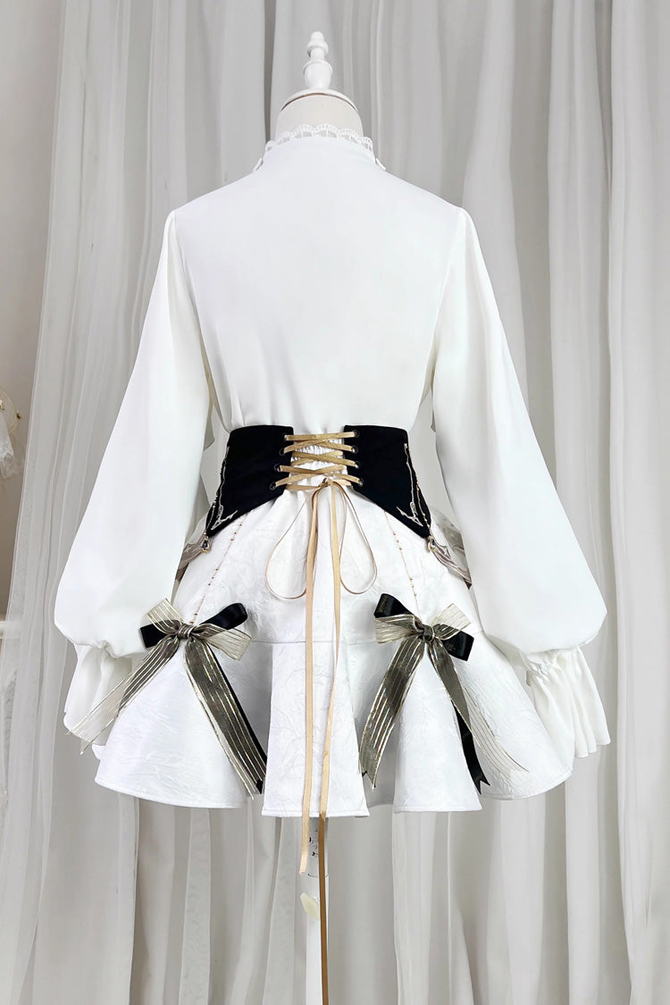 Ivory Palace Style Fishtail Skirt with Ruffles - Star Gate