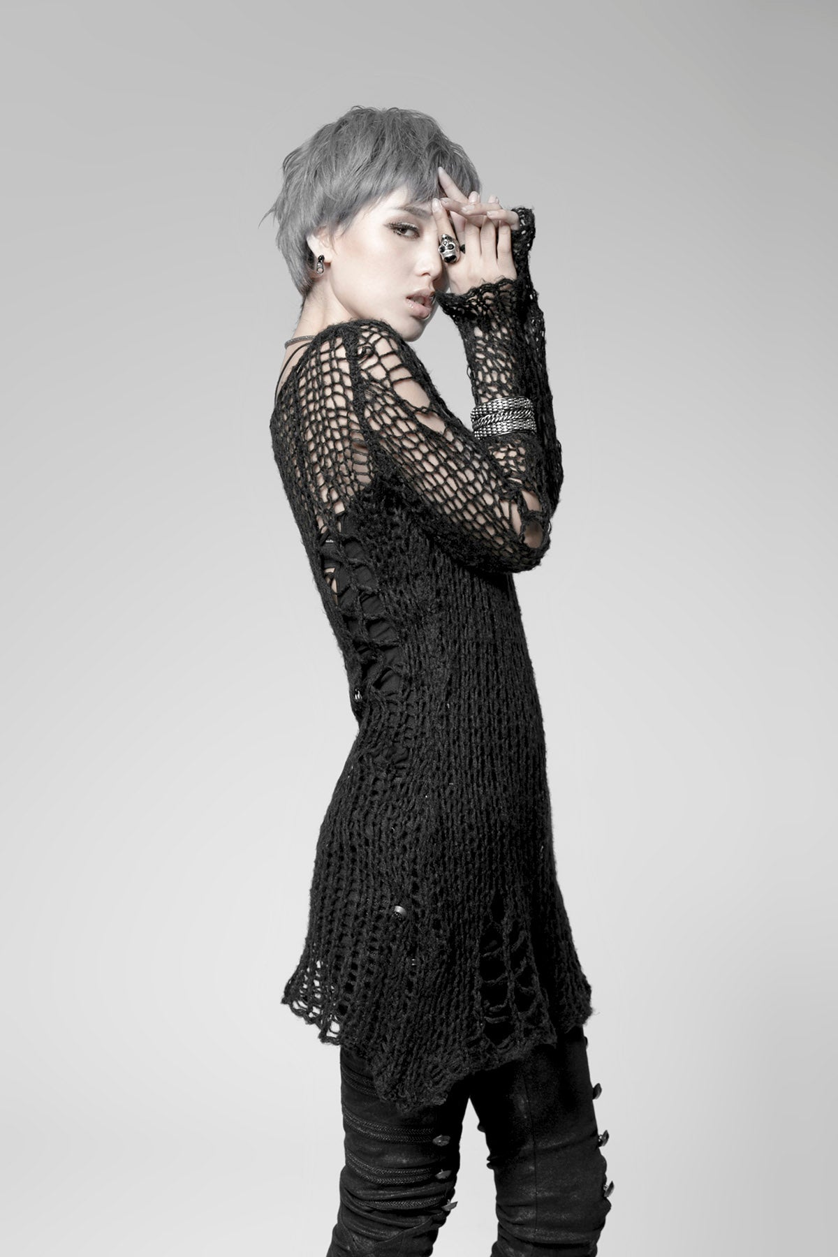 Women's Steampunk Sweater - Ripped Print, 3 Shades