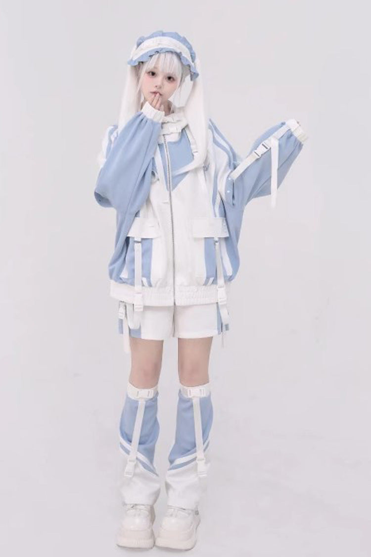 Graphic Print Jirai Kei Cool Jacket