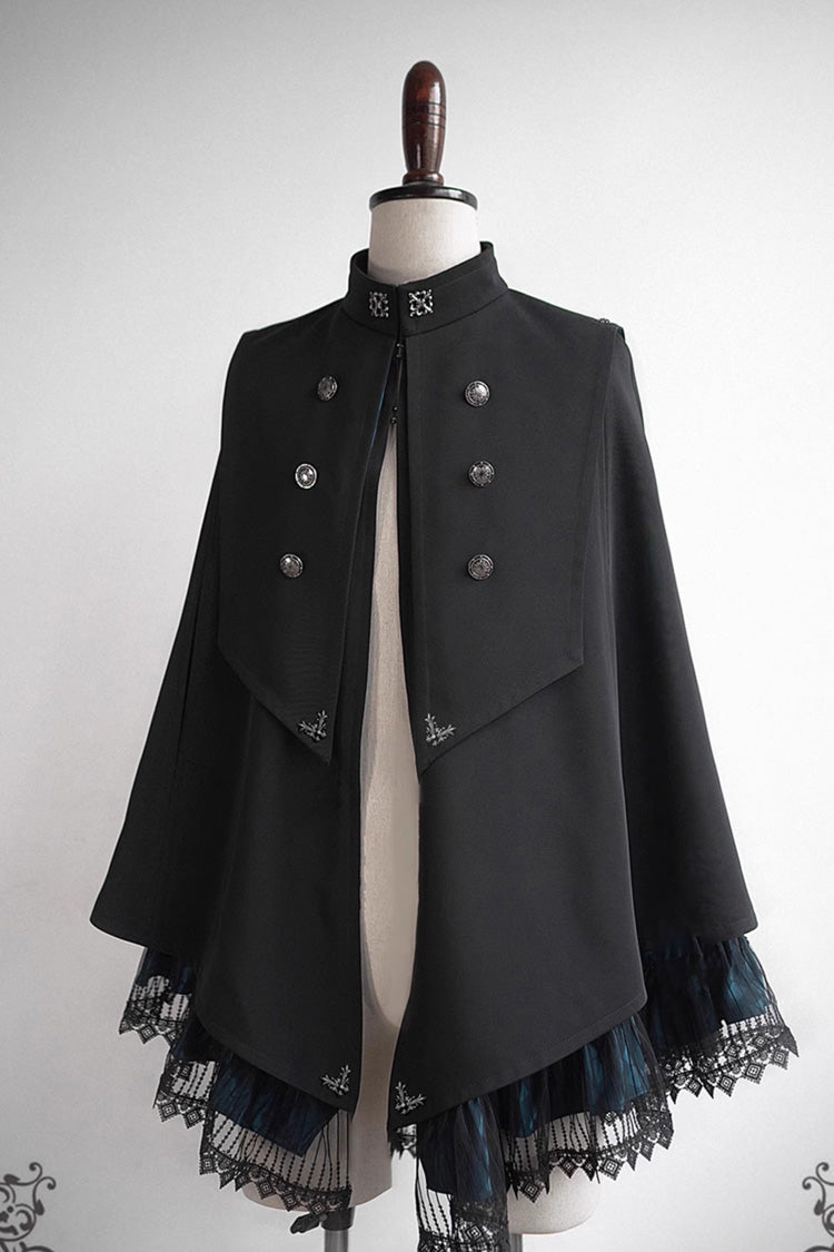Gothic Prince Double-Breasted Ouji Cloak Coat, 3 Colorways