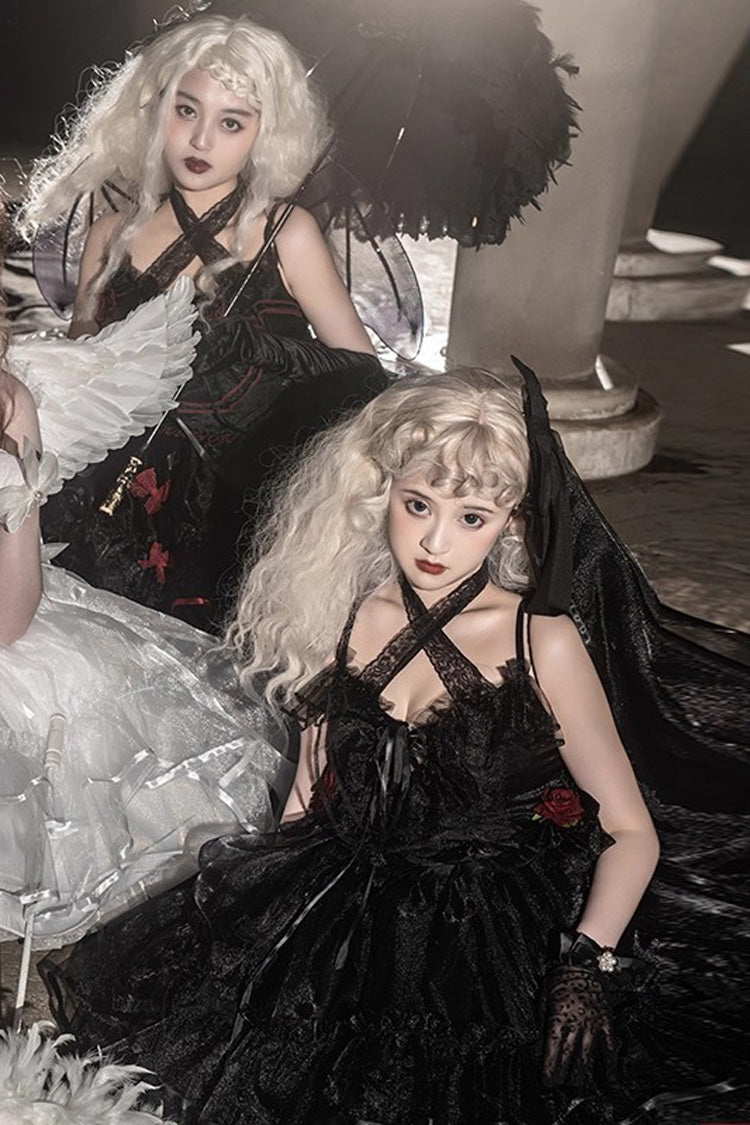 Seven Deadly Sins Gothic Plus Size Lolita JSK with Double Ruffles