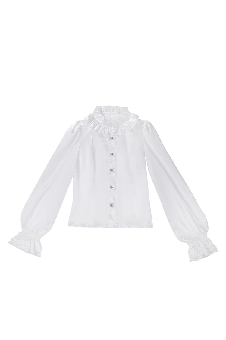 Ivory Asymmetric Prince Coat Shorts Set with Bows - Silver-White Sacred Pact