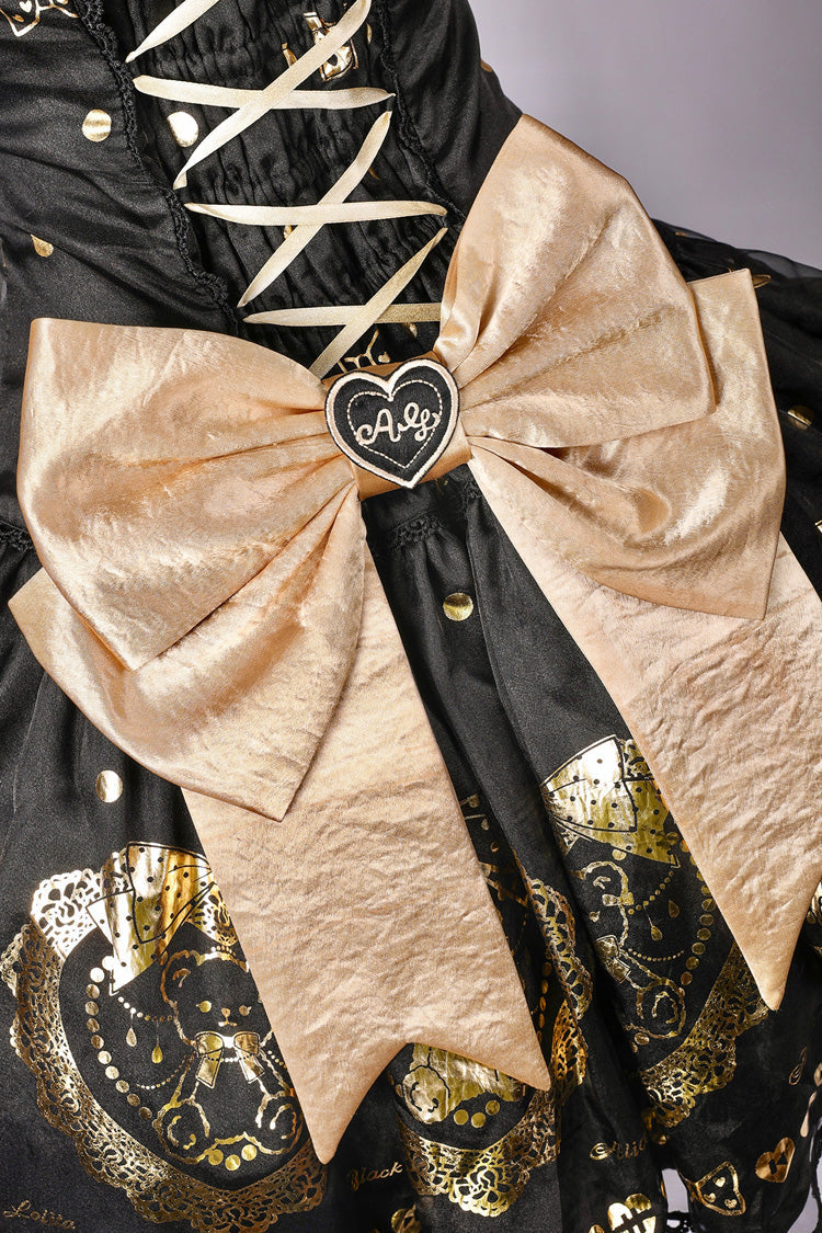 Classic Lolita Dress with Bow and Lace