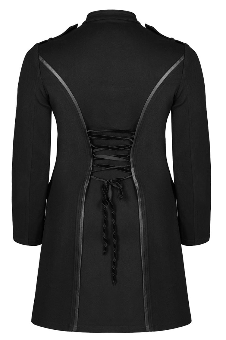 Stitched Knit Glued Fabric Slim Pocket Zipper Punk Dress