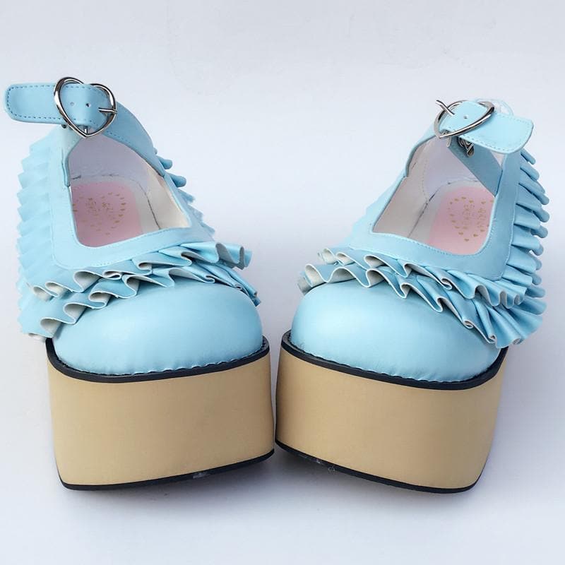 Horse Made Wooden Edges SP168050 Falbala Custom Shoes