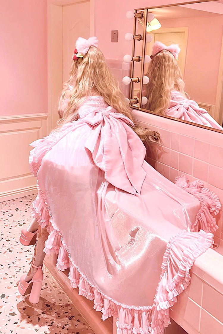 Rose Strawberry Enchantress Party Theme Cute Sweet Princess Lolita Strapless Gown