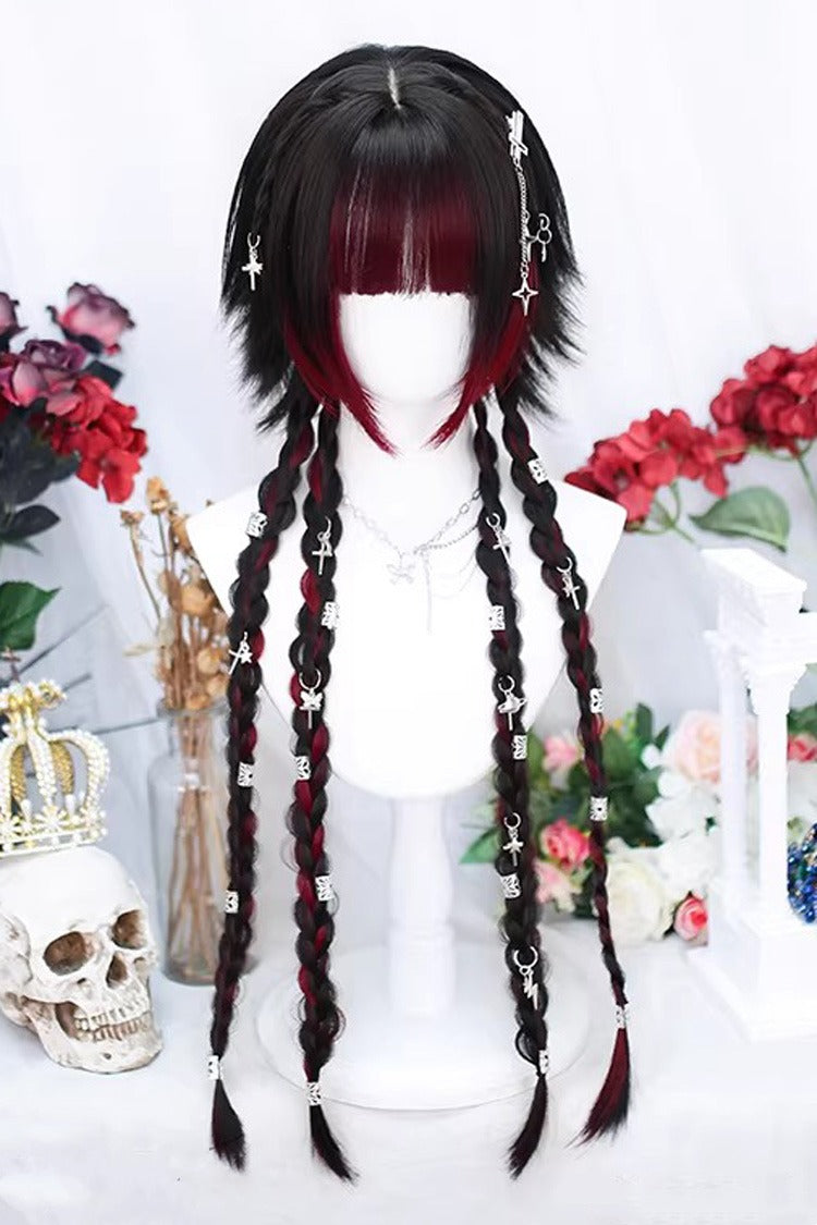 Trendy Braided Sweet Lolita Wig with Highlights