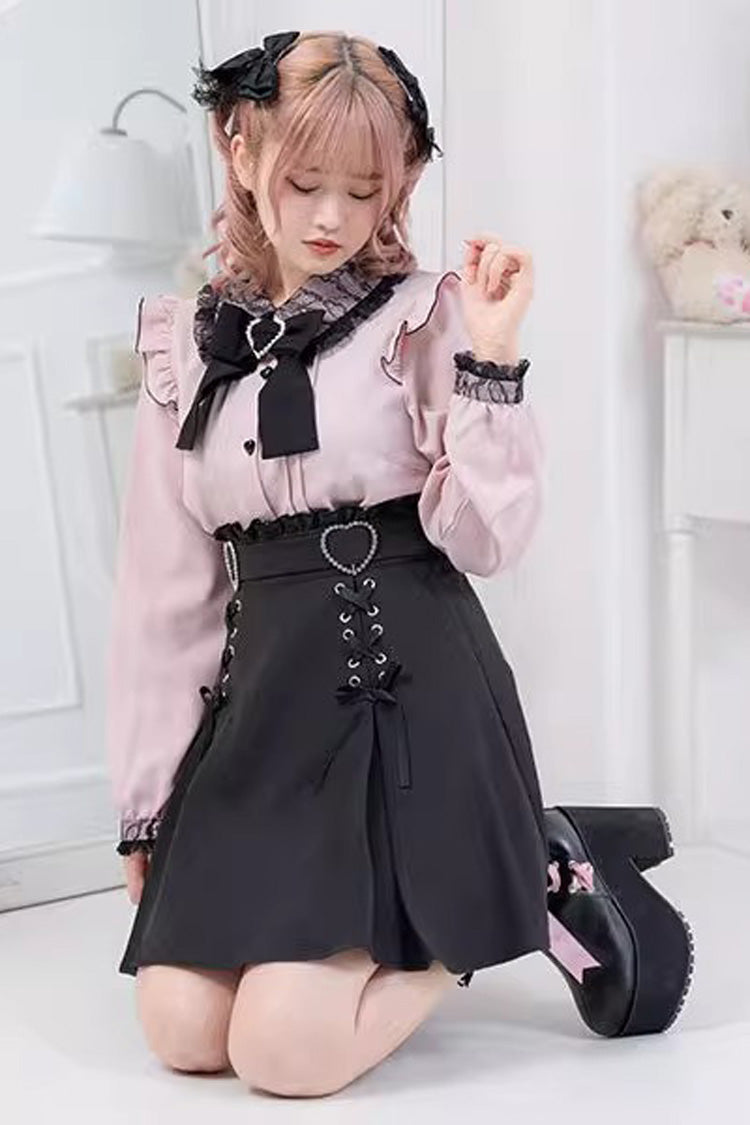 Heart Shape Bowknot Sweet Skirt in 2 Colors