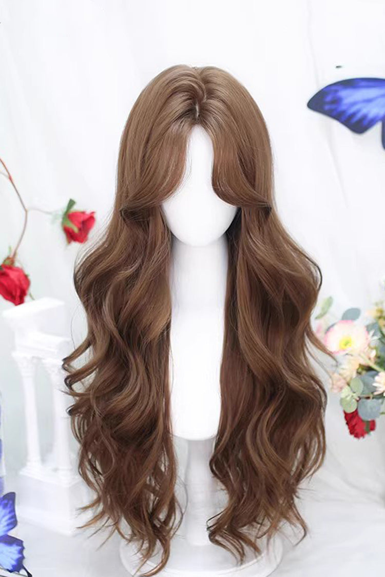 Middle-Parted Curly Wig - Long Lolita Hair