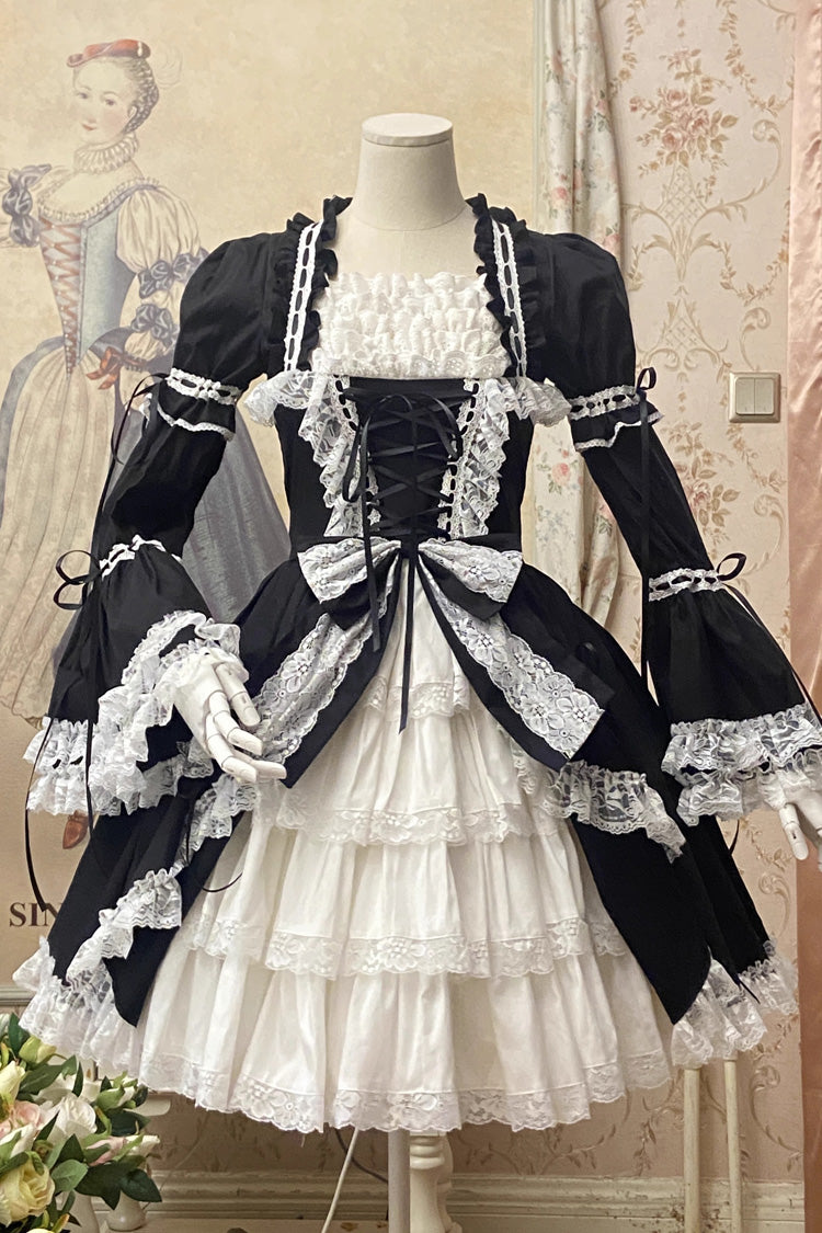 Sweet Lolita Dress with Multi-Layered Ruffle Cardigan - Miss Rella, 9 Colors