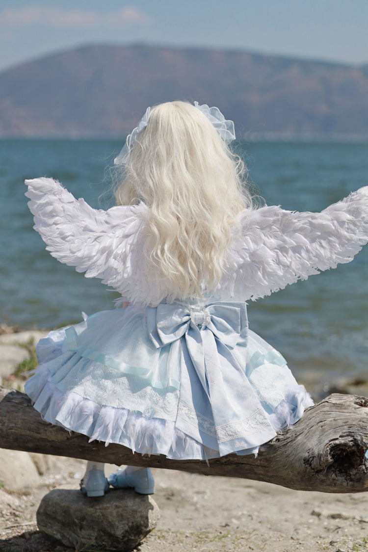 Wings Arrival Multilayer Ruffle Ballet Sweet Elegant Lolita Jumper Dress 3 Colors