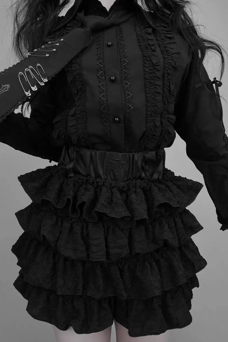 Multi-Layer Ruffle Skirt - Jirai Kei Charm