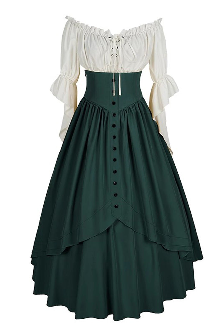 Elegant Gothic Ruffle Victorian Skirt in 8 Hues