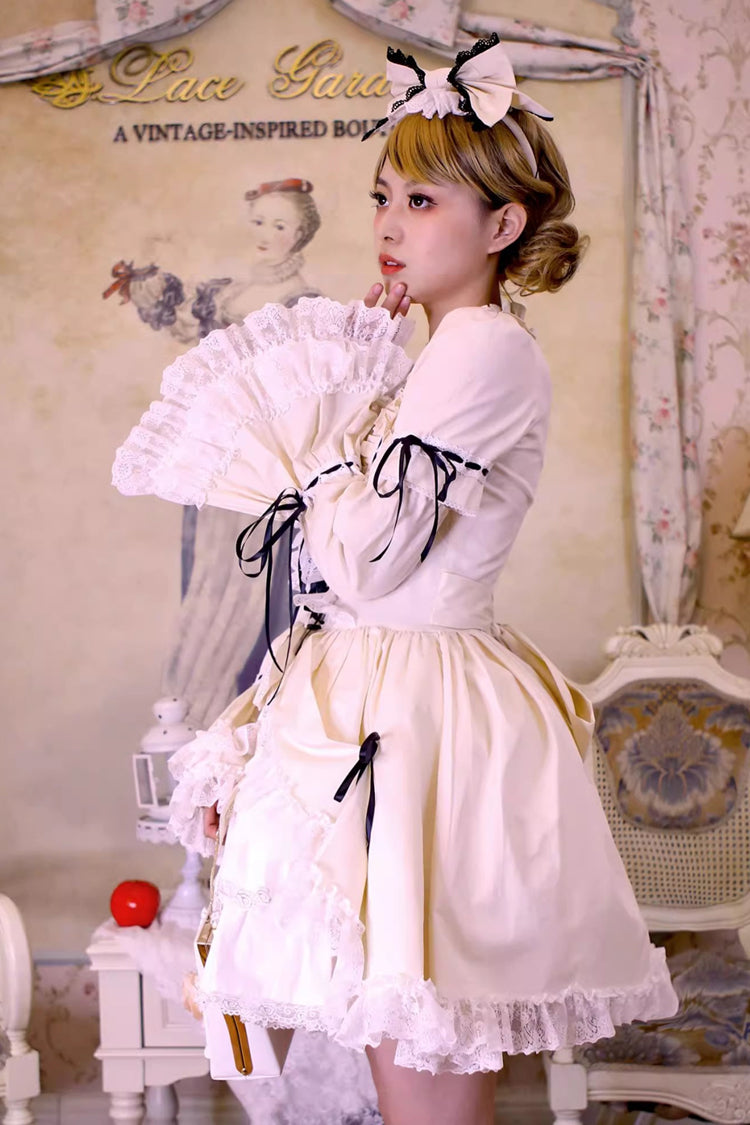 Sweet Lolita Dress with Multi-Layered Ruffle Cardigan - Miss Rella, 9 Colors