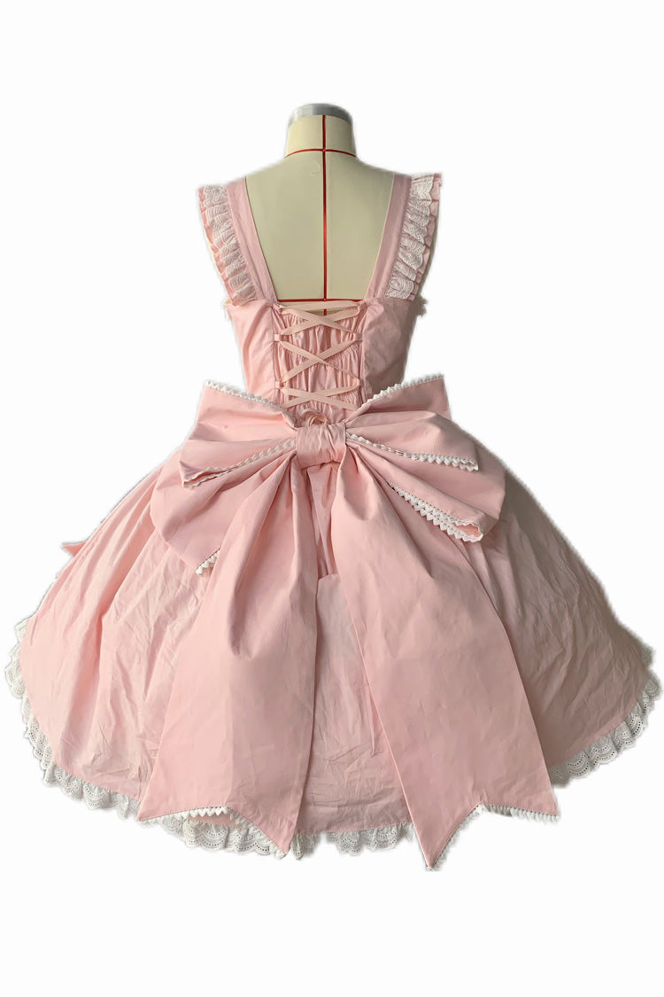 Triple-Layered Ruffle Cardigan Bowknot Lace Sweet Plus Size Jsk Dress - Grisha