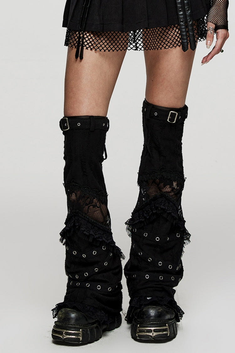 Lace Decorated Gothic Leg Coverings for Women