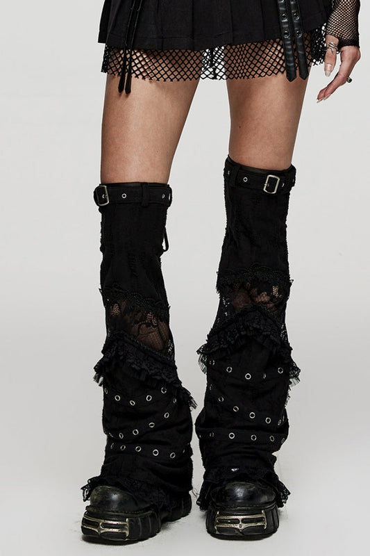 Lace Decorated Gothic Leg Coverings for Women
