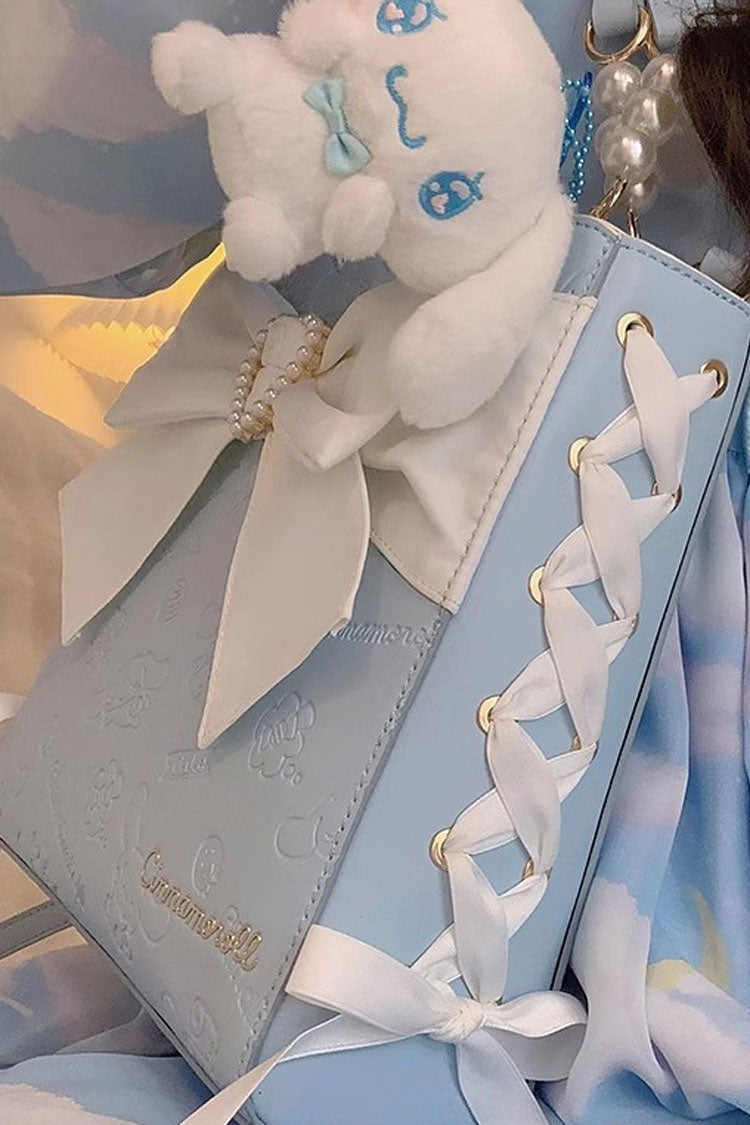 Ribbon Pearl Girly Lolita Shoulder Purse - 4 Shades