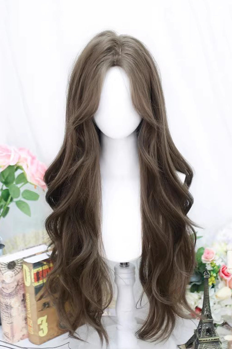 Middle-Parted Curly Wig - Long Lolita Hair