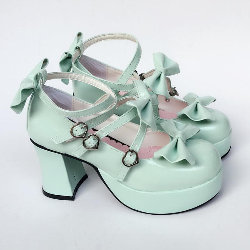 Lolita Made Mint Shoes Baby Bow SP168066 Custom