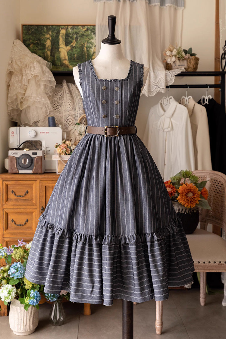 Small Estate Vintage Elegant Lolita Dress with Ruffle Details