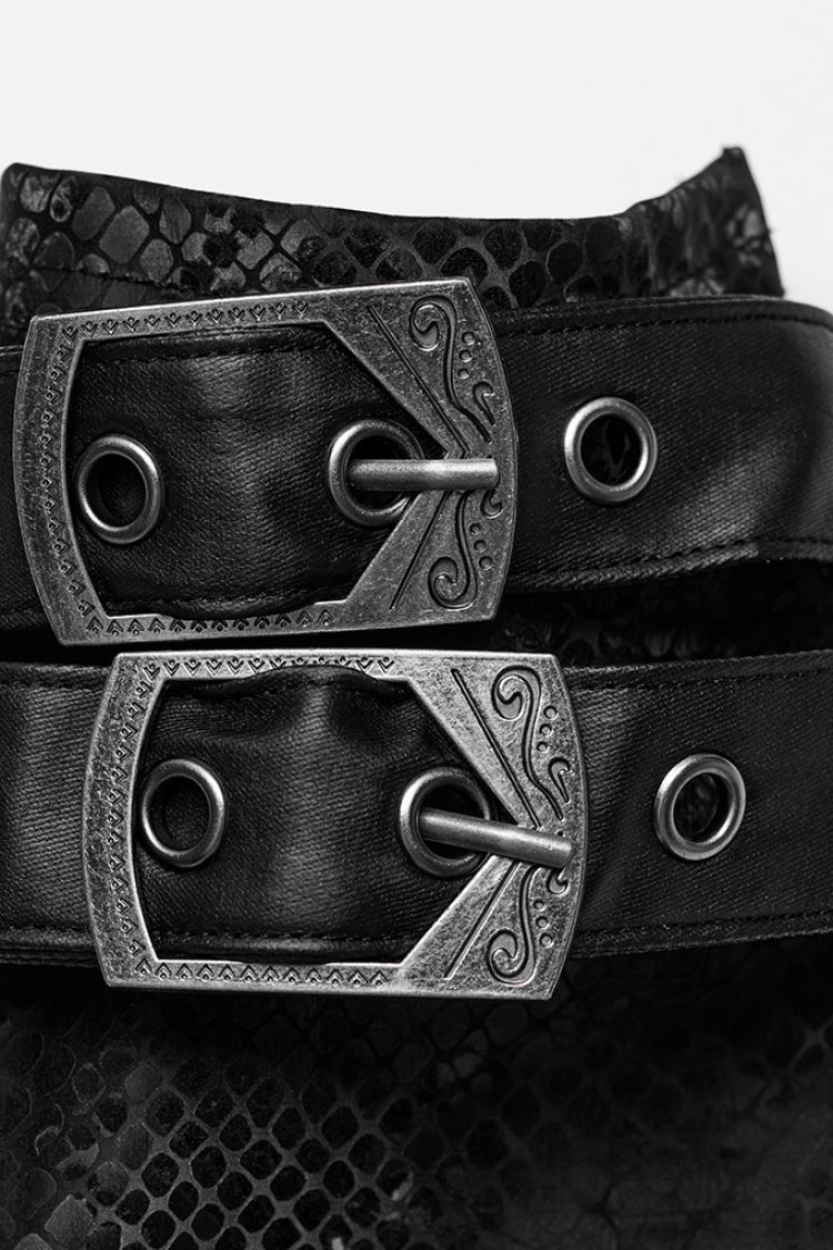Shadow Steampunk Arm Covers with Serpent Mesh and Lace