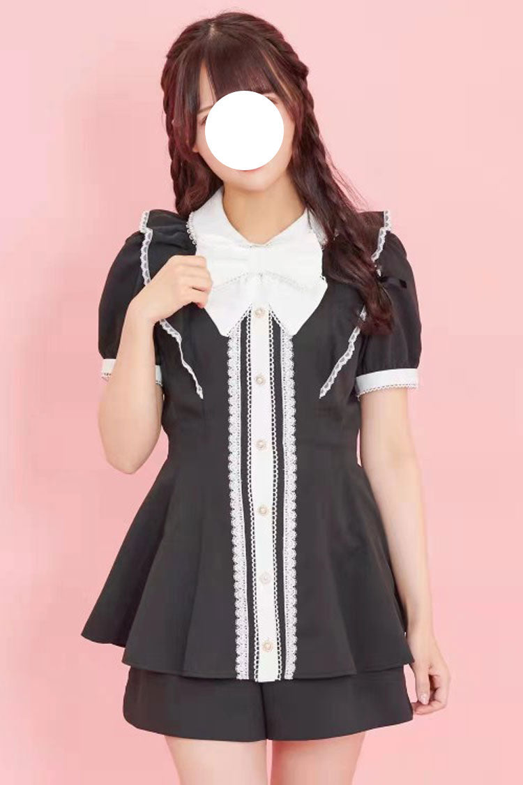 Jirai Kei Japanese Dress Set with Bowknot
