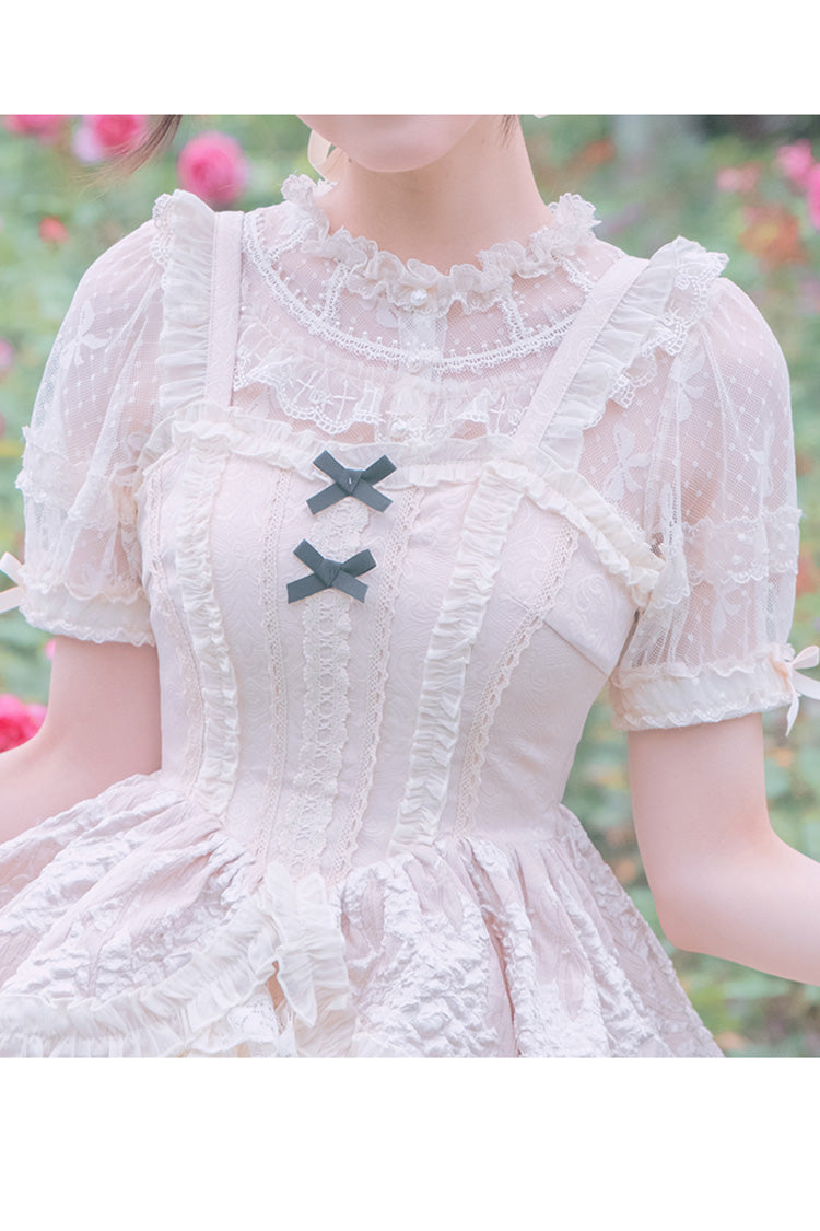 Puff-Sleeved Sweet Lolita Top with Detachable Pads