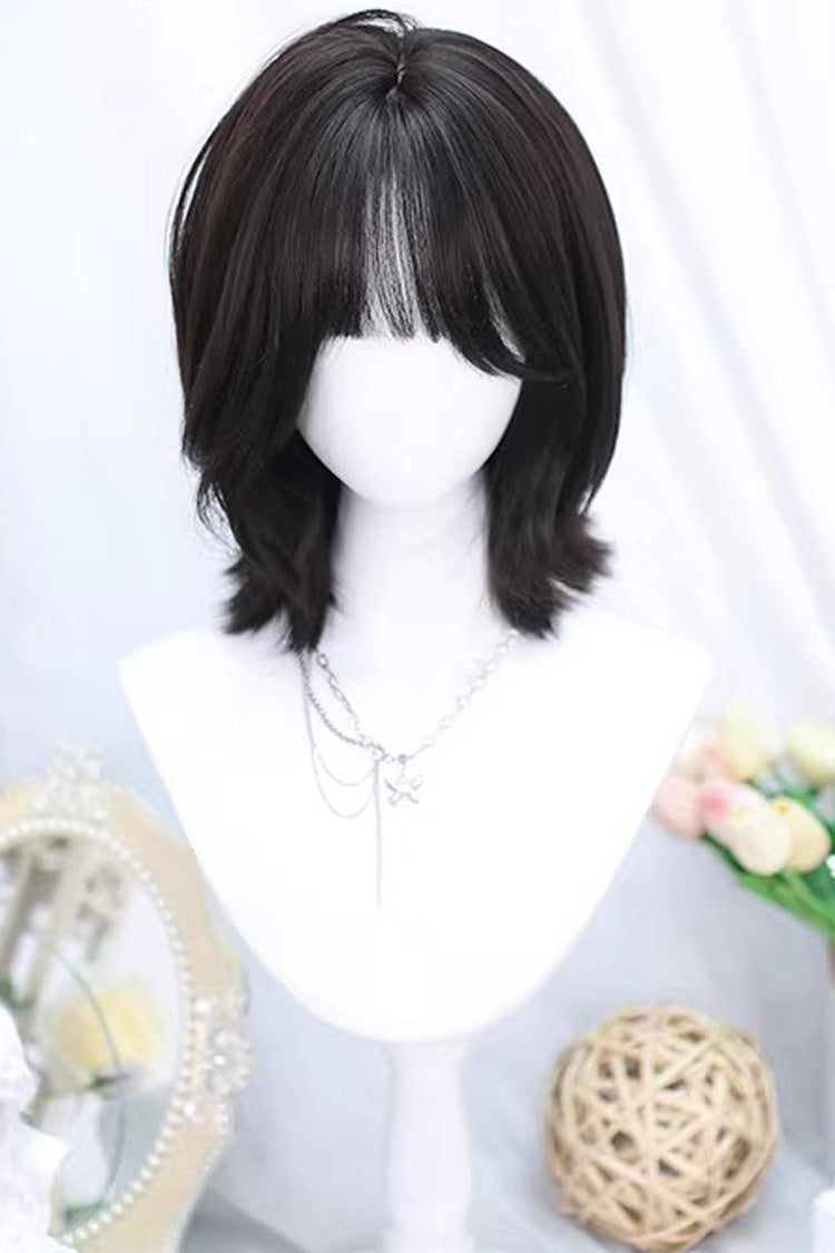 Sweet Lolita Short Wig with Air Bangs