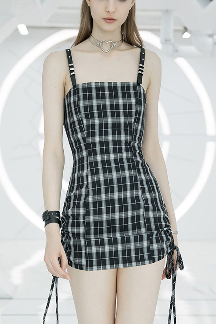 Cute High Waist Steam Punk Strap Dress