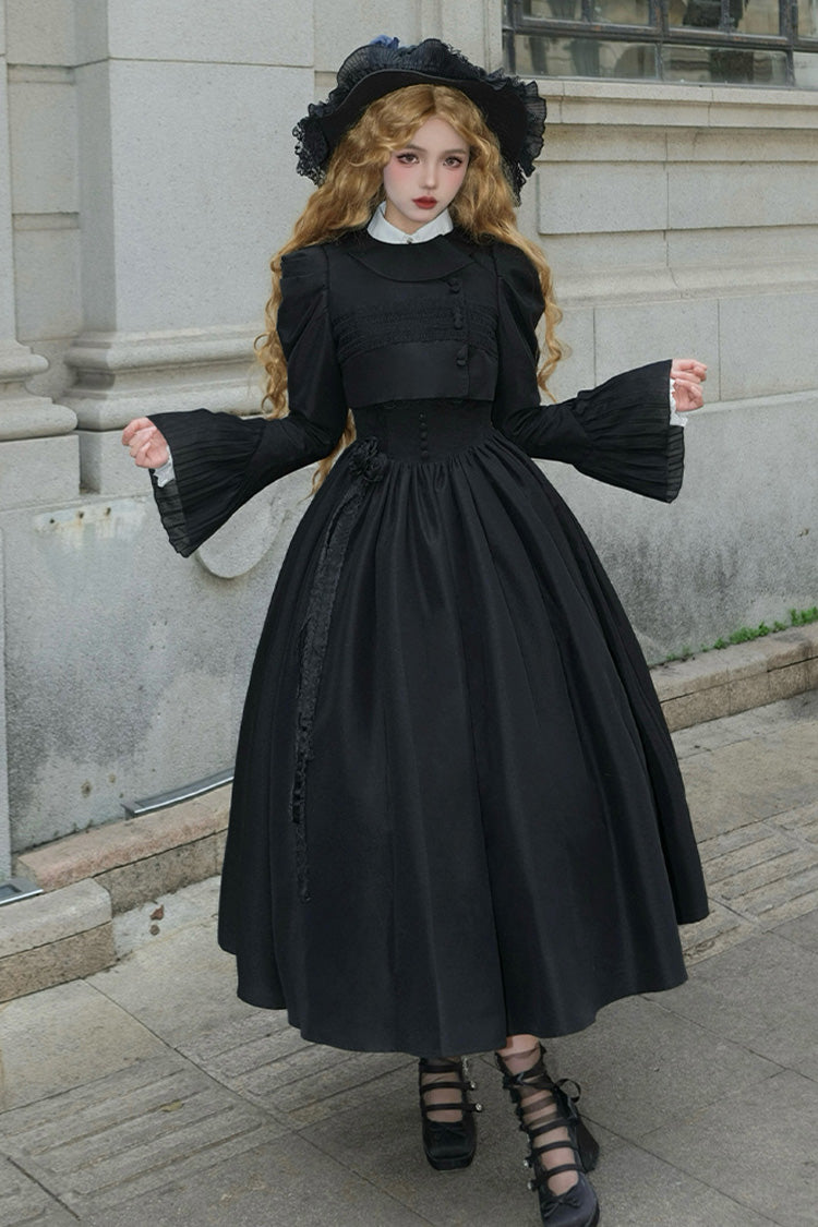 Classic Gothic Lolita JSK Dress with Night Traveler and Support