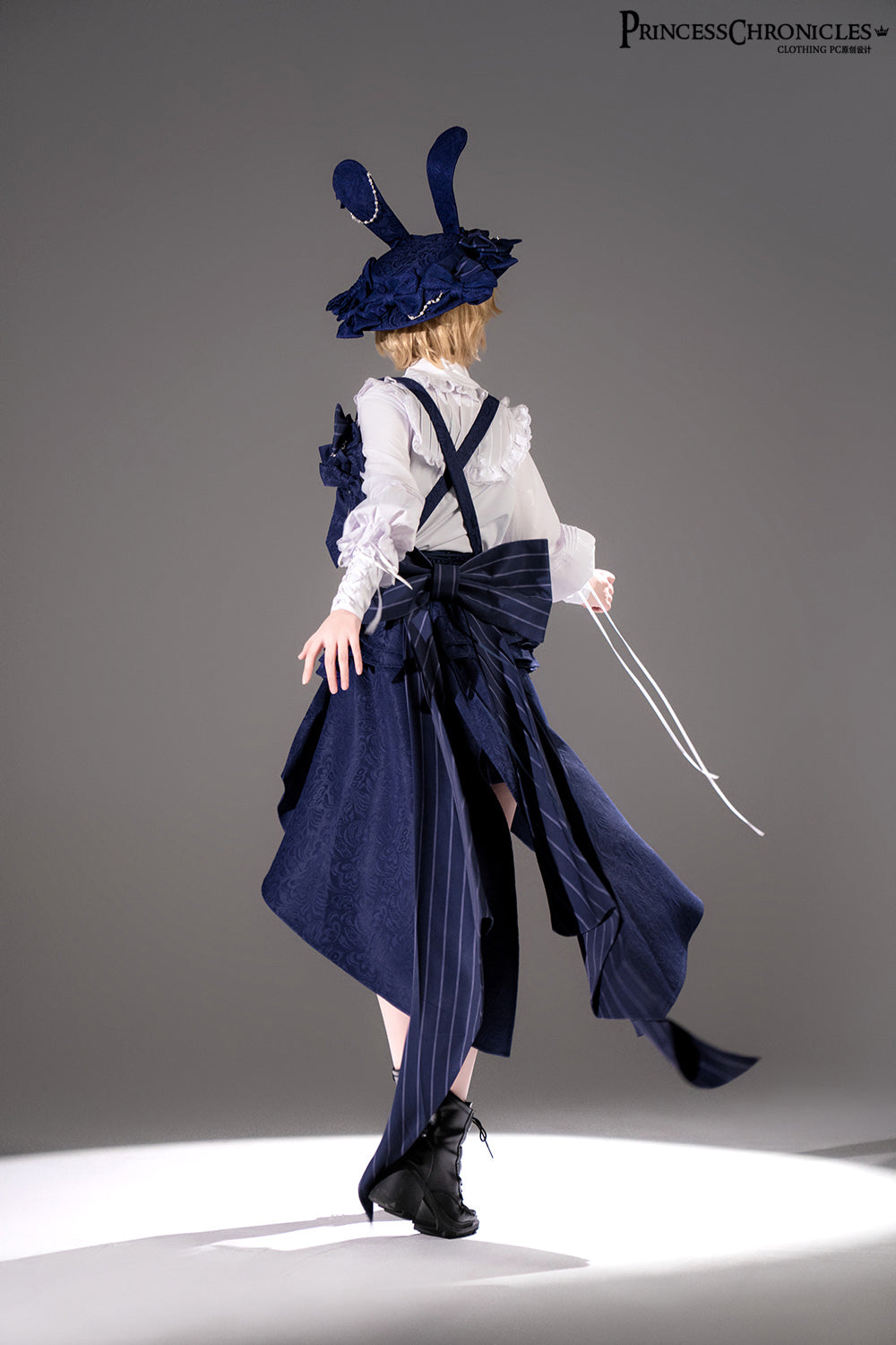 Indigo Rabbit Theater Striped Print Ouji Fashion Sweet Prince Lolita Shorts