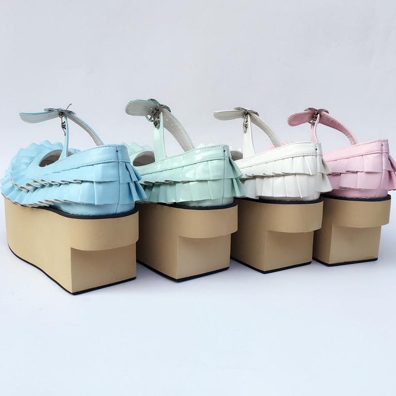 Horse Made Wooden Edges SP168050 Falbala Custom Shoes