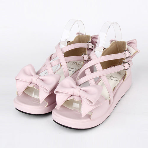 Ribbon Cute Mid-Heel Girly Lolita Sandals