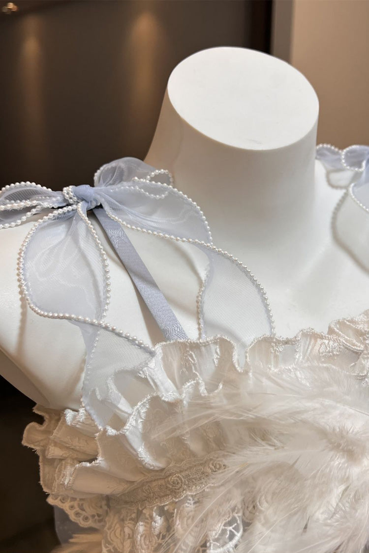 Wings Arrival Multilayer Ruffle Ballet Sweet Elegant Lolita Jumper Dress 3 Colors