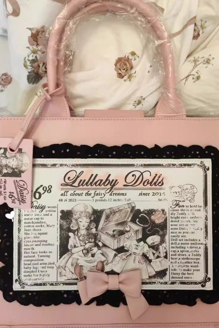 Antique Doll Print Lolita Handbag