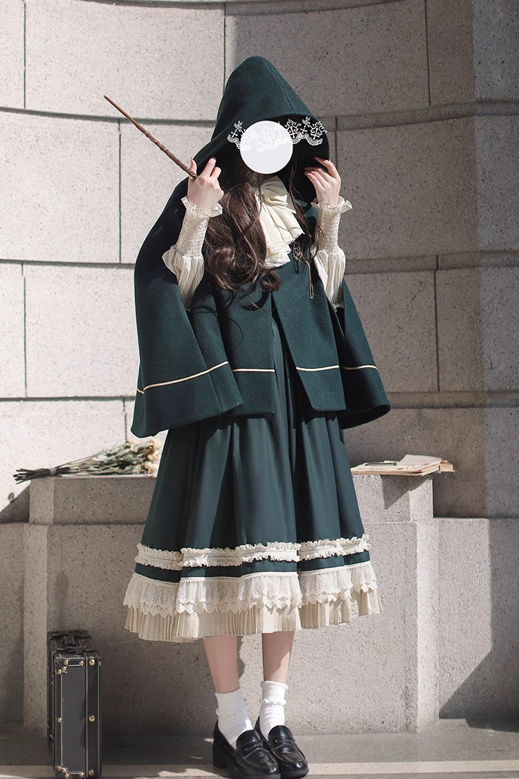 Green Bow Lace College Style Elegant Jumper - Artemis SP