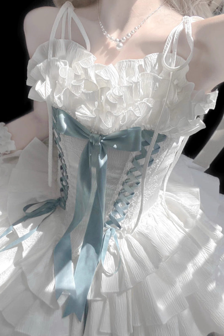 Multi-Layered Ruffle Corset Gothic Lolita JSK Dress