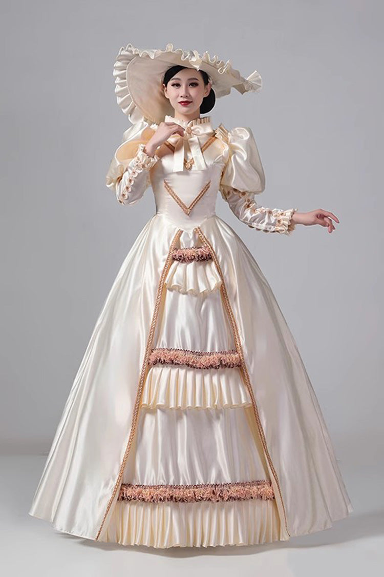 Ruffled Cardigan Classic Victorian Gown - Princess Vintage