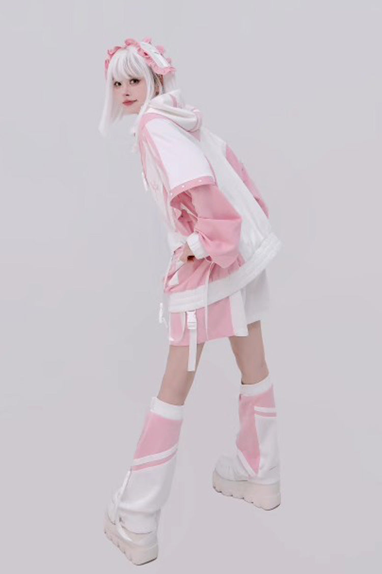 Graphic Print Jirai Kei Cool Jacket