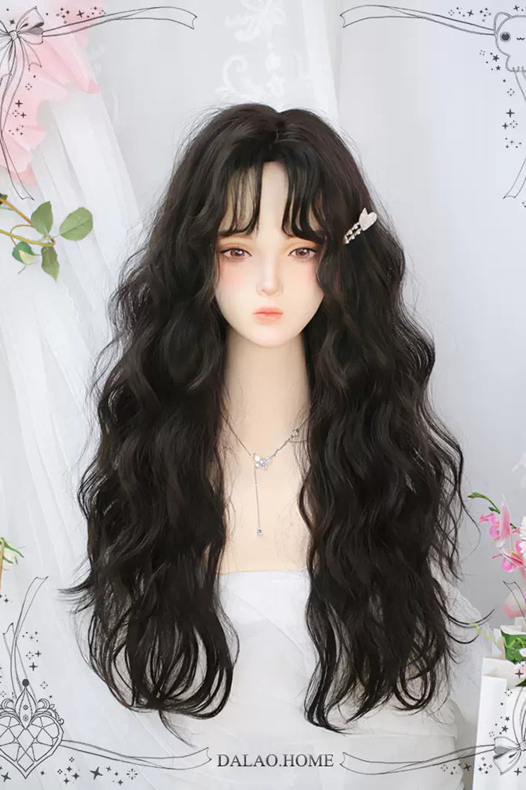 Fluffy Curly Wool Long Wig for Sweet Lolita - Two Shades