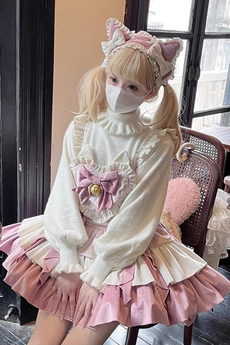Blush Gradient Ruffle Bow Princess Lolita Dress