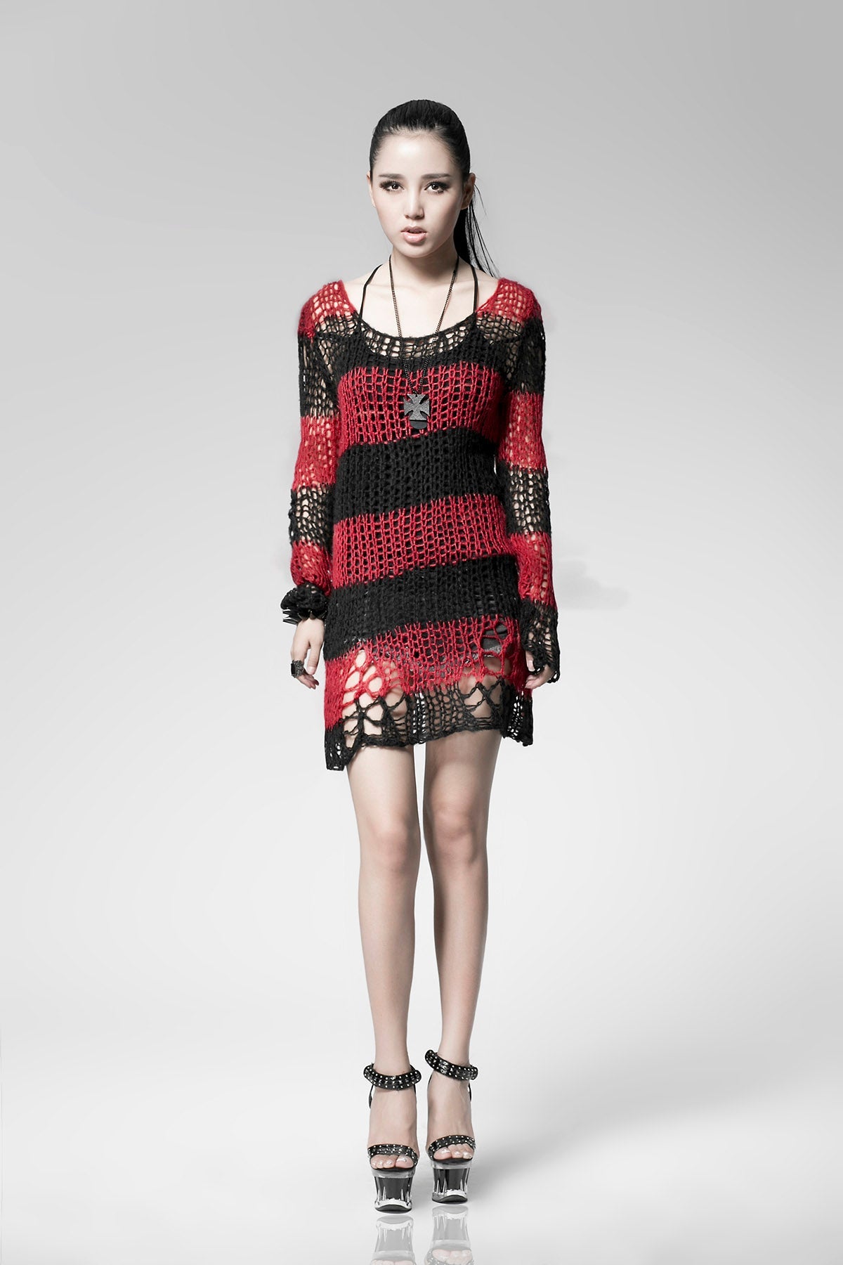 Women's Steampunk Sweater - Ripped Print, 3 Shades