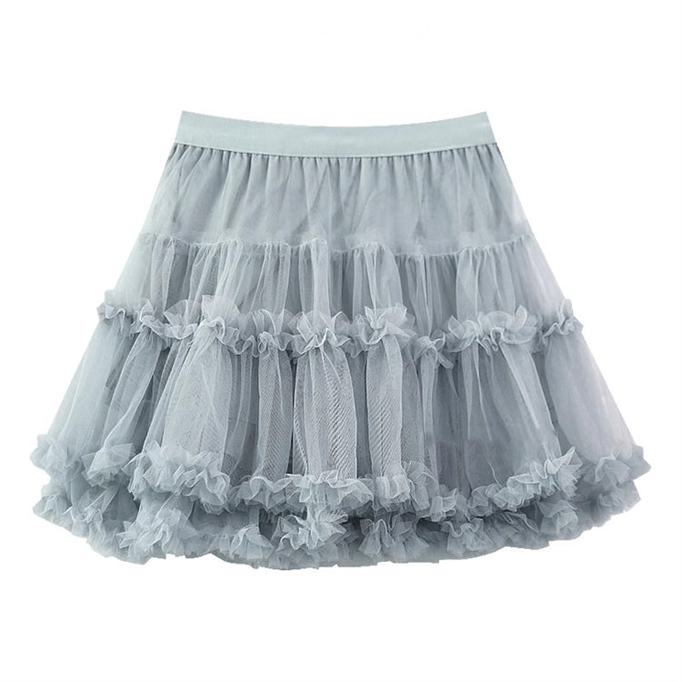 Sweet High-Waist Ruffled Princess Petticoat Available in Seven Colors
