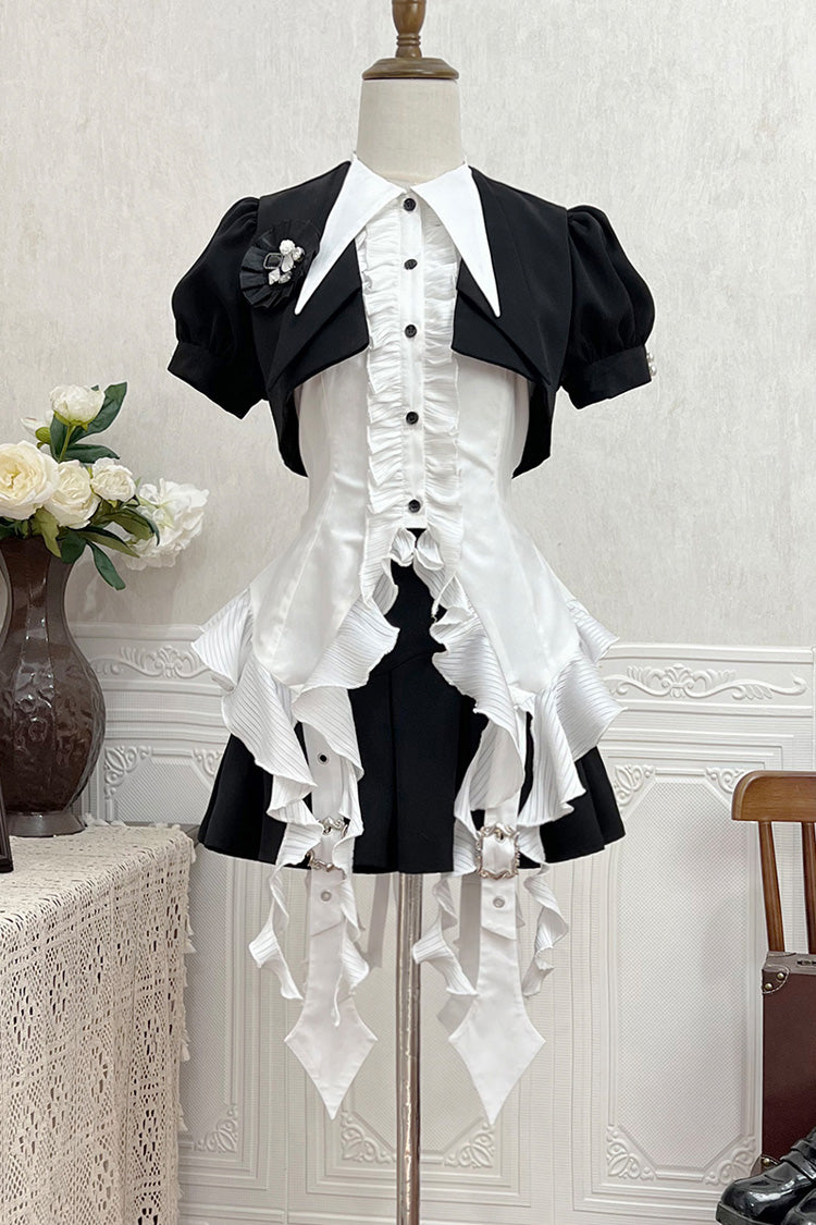 Ruffled Gothic Lolita Skirt in Black