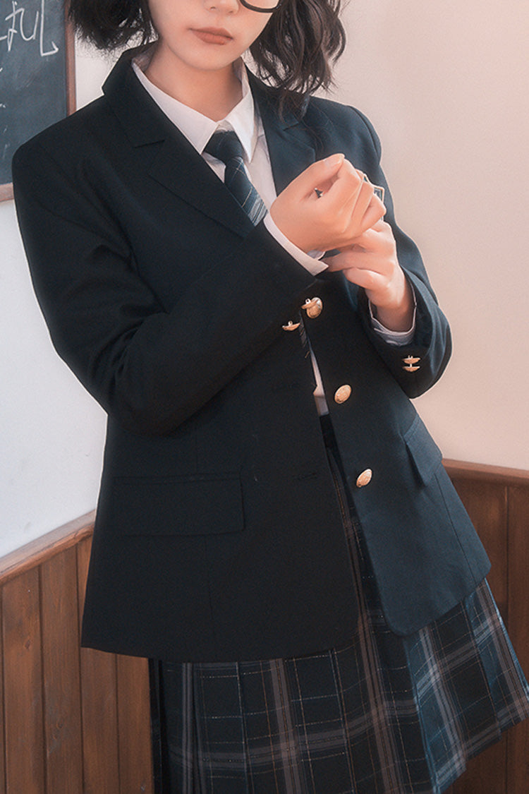College Style School Coat - Elegant Japanese Outerwear
