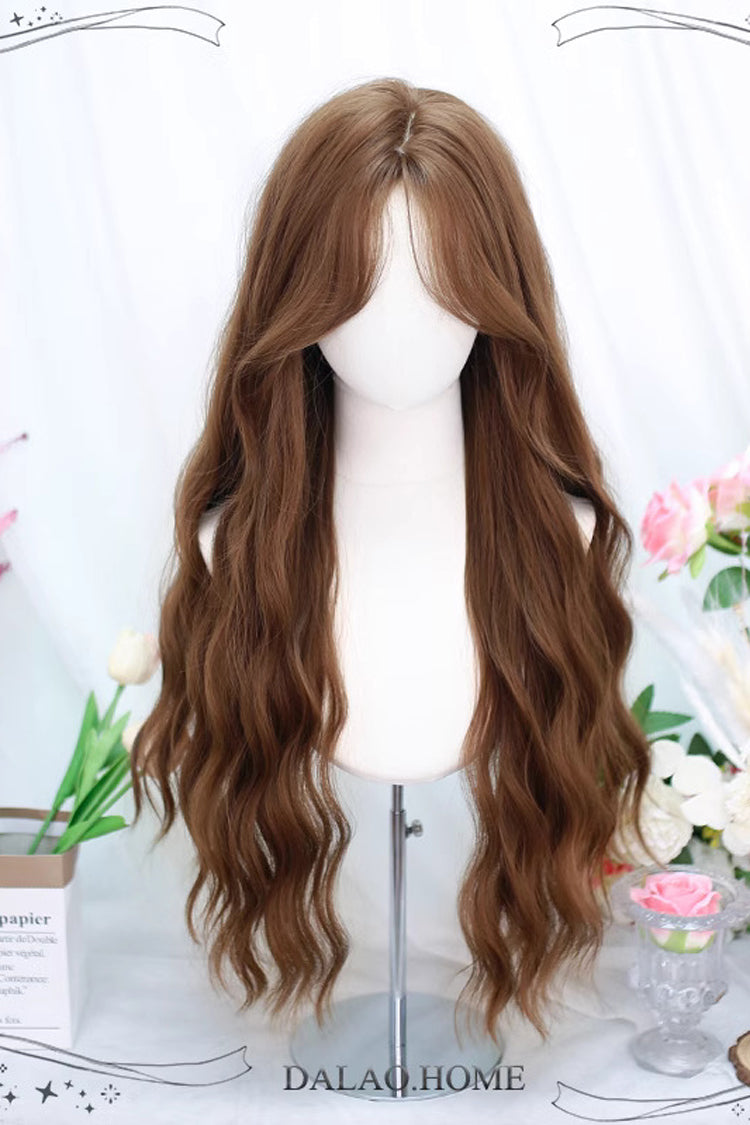 Cocoa Long Wavy Sweet Lolita Wig with Eight Curls