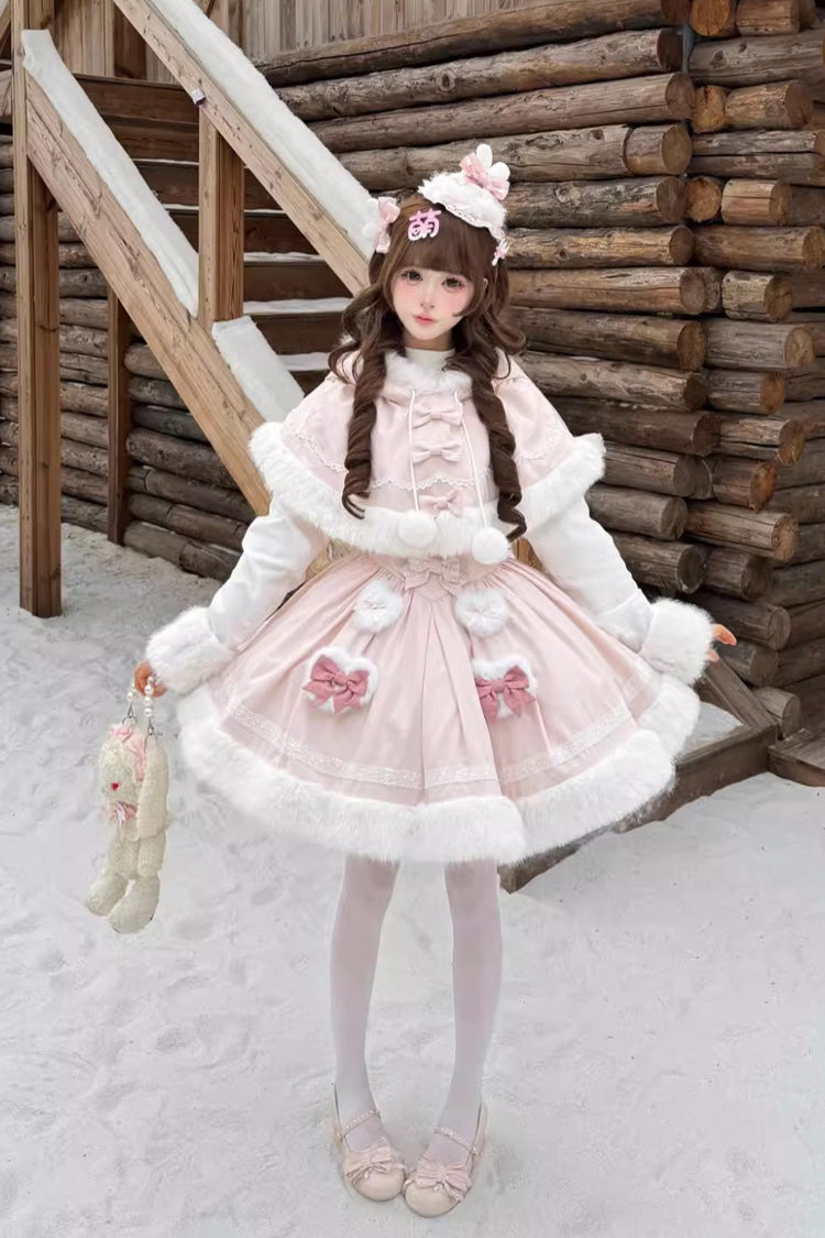 Furry Bow Sweet Lolita Dress
